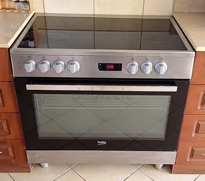 Beko latest model full electric ceramic 5 hobs stove oven fan cooking range 90x60
