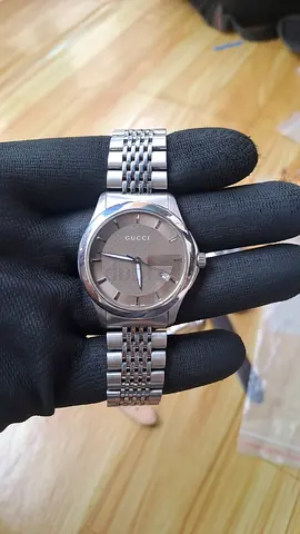 Gucci Brown Stainless Steel G-Timeless 126.4 Mens Wristwatch 40MM used watch