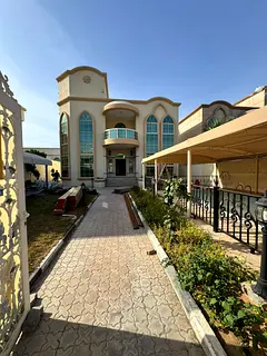 The most luxurious, beautiful, and largest villa in Sharqan, featuring a large swimming pool, ample