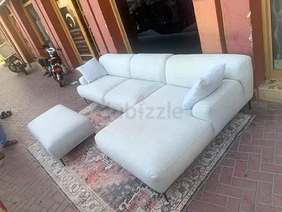 West elm eddy L Shape Sofa with footstool