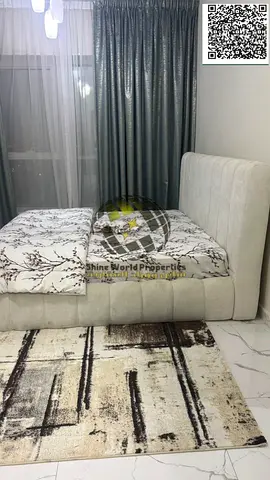 للبيع شقة 2 غرف وصالة ببلكونة برج الواحة عجمان