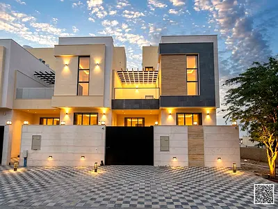 Townhouse for sale in Ajman | Al Yasmin area | 4 bedrooms, majlis, hall and roof | Freehold for all nationalities | Price includes registration fees.