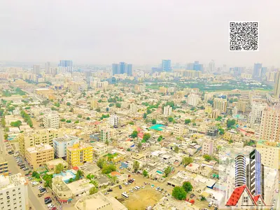 Spacious 1 BHK With Balcony and Laundry Room+ Parking (EMPTY FLAT) With 2 Bathrooms available for Sale in in Ajman One Tower
