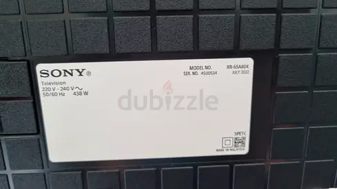 Sony XR-65 65-inch LED TV (Model XR-65A80K) - Good Working Condition