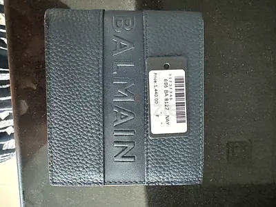 Balmain blue leather wallet ( unwanted gift)