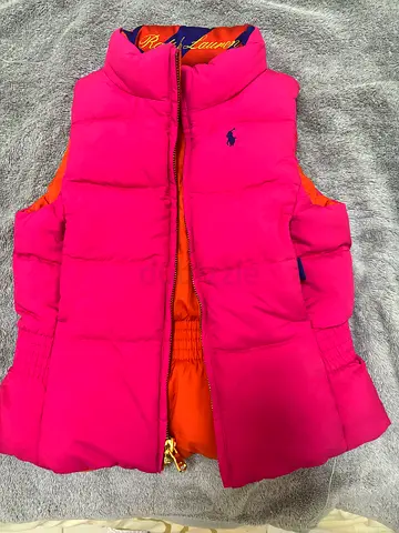 Ralph Lauren Girls Pink Puffer Vest - Size Noted on Tag