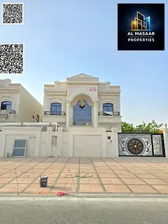 Classic villa for sale in Al Yasmin, ready to move in, close to all services, electricity and water