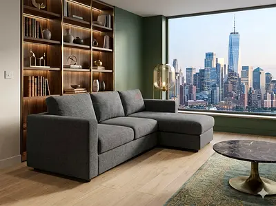 IKEA vimle L Shape Sofa Bed Gray Good condition