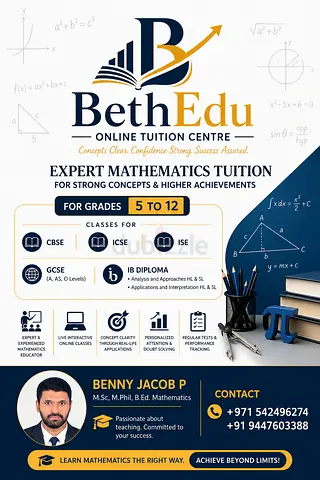 Expert Mathematics Tuition (Online)