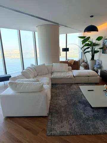 Remove able cover marina home Luscious feather filled sofa with footstool