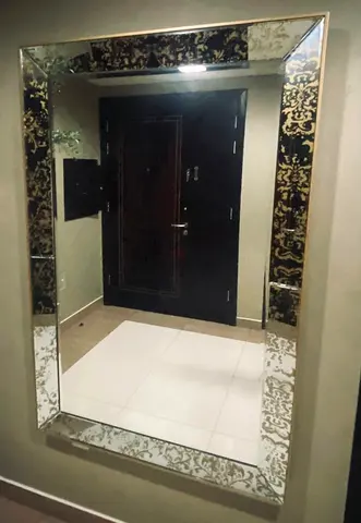 Oversized Ornate Framed Wall Mirror