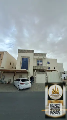 فيلا فاخرة للبيع في الزاهية – عجمان، تقع في موقع استراتيجي مميز مع وصول مباشر إلى شارع الشيخ محمد بن زايد