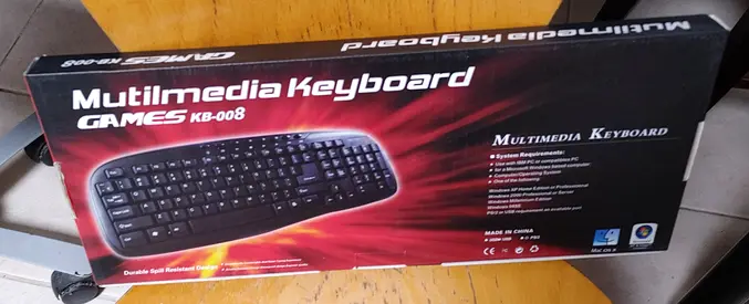 Multimedia USB Wired Keyboard - Model KB-008 (New in Box)