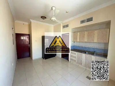 Studio apartment for annual rent in Al Hamidiya 1, Ajman. Located in a prime location behind the traffic department and close to Ajman University and
