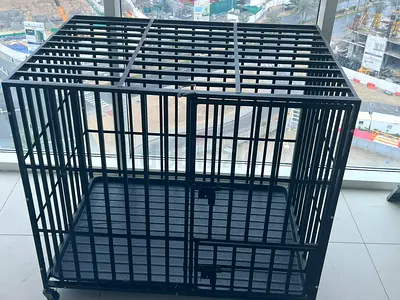 Large Metal Pet Cage / Crate - Good Condition