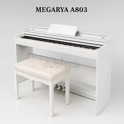 MEGARYA A803 White Digital Piano – Luxury Design with Powerful Performance