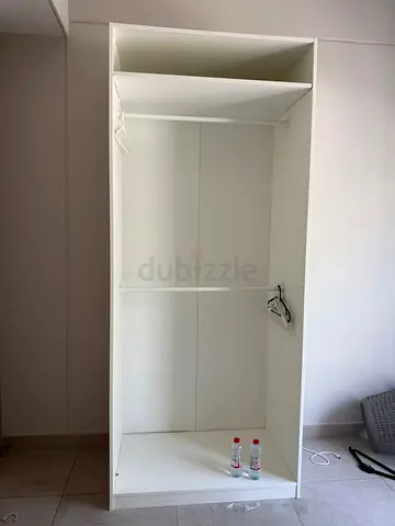 IKEA PAX-style White Wardrobe Cabinet — Good Condition