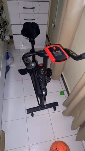 Used Indoor Exercise Bike - Compact Spin Bike with Adjustable Seat