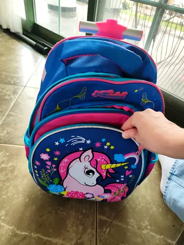 Jasmine star unicorn school bag, comes with lunch box
