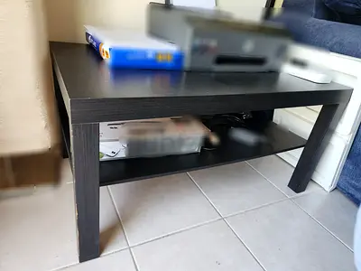 IKEA Black Coffee Table – modern look  everyday practical