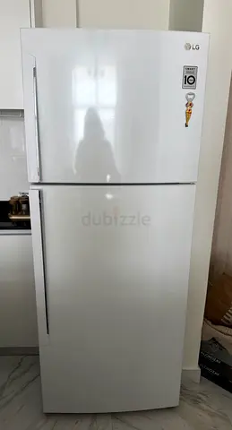 LG Top Freezer Refrigerator - White, Good Working Condition