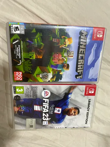 FIFA 23 and MINECRAFT (Legacy Edition) - Nintendo Switch, Complete Case