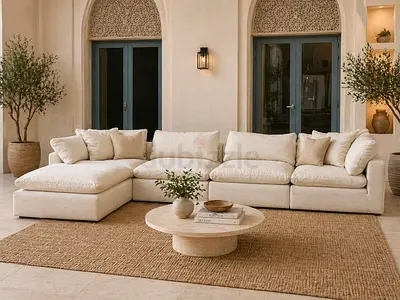 Marina Home Luscious Original Feather Filled Sofa Beige Excellent condition