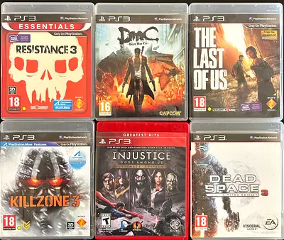 PS3 Games – The Last of Us, Resistance 3, Dead Space 3, Killzone 3, Injustice, Devil May Cry
