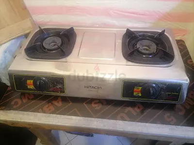 Hitachi 2-Burner Stainless Steel Gas Stove - Used