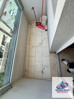 Largest one-bedroom apartment in Al Butina, with central AC and central gas, close to all services,