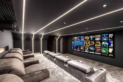 Luxury Home Cinema Design, Ceiling  Complete Fitout
