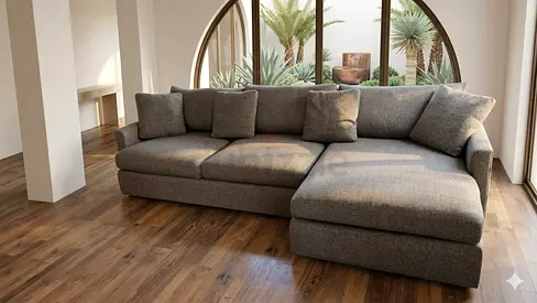 Crategbarrel L Shape Sofa Excellent condition
