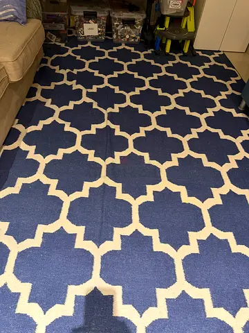 Gorgeous blue  white Moroccan rug