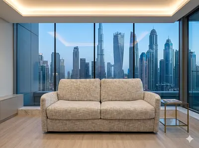 Home center two seater sofa bed with mattress