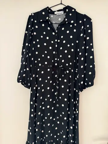 Maxi polka dots dress size S