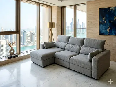 Ikea eskilstuna L shape sofa under storage