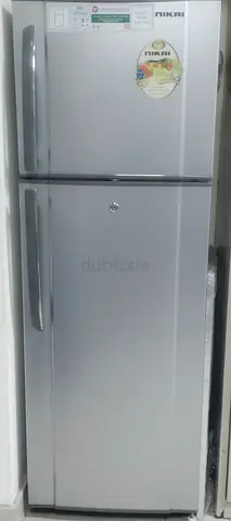 Nikai Silver Double-Door Refrigerator - Good Working Condition