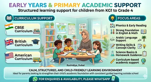 Tutoring Structured learning support for children from KG1 to Grade 4