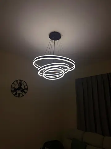 Modern LED Ring Chandelier - Multi-Ring Ceiling Light  Dining Chandelier