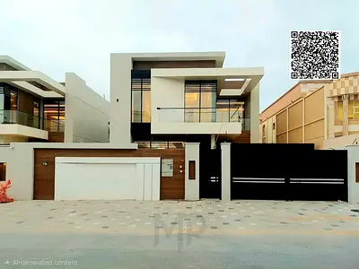 للبيع فيلا تصميم موردن 5000 قدم قريبه من جميع الخدمات شامله الكهرباء والمياة و المكييفات