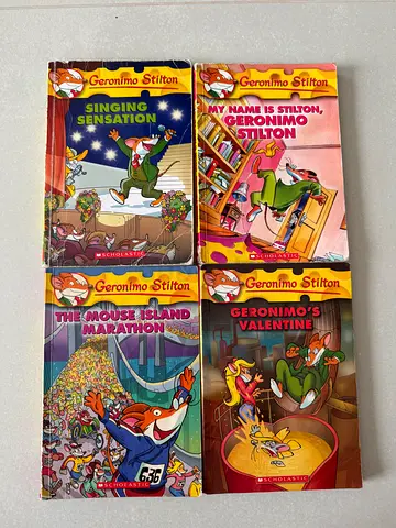 Geronimo Stilton childrens book bundle (4 paperback novels)