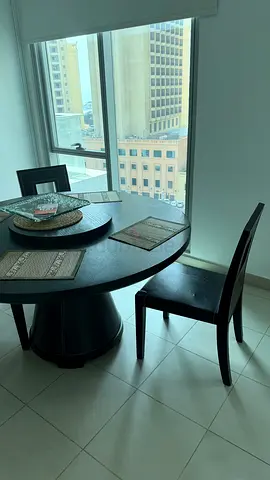 Urgent sale Dark Wood Round Dining Table with 3 Chairs — The One luxurious brand