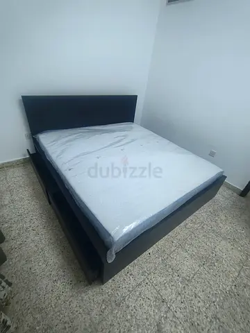 IKEA Malam king size bed 180/200cm with 2 storage drawers underneath and Ikea mattress is available