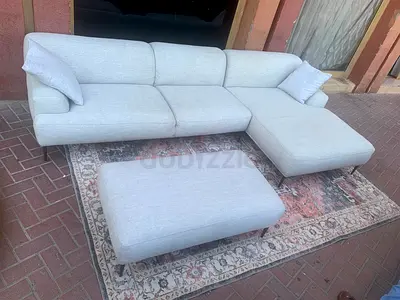 The loom collection L shape sofa with footstool