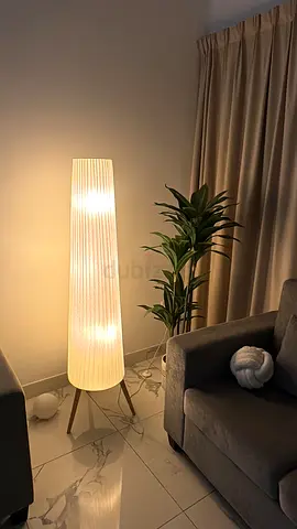 Tall Modern Floor Lamp with Fabric Shade - Soft Ambient Lighting IKEA