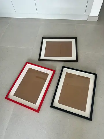 IKEA Wall Picture Frames (Black, Brown, Red) - Perfect Condition