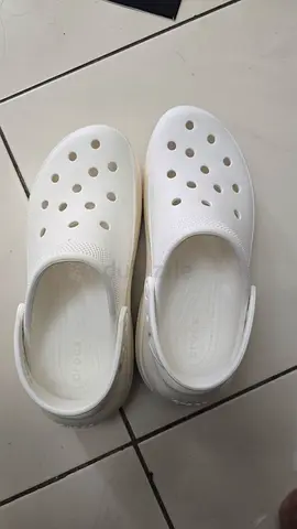 White Crocs-style Clogs - Size 41, Barely Worn