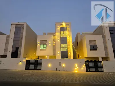 فيلا طابقين وروف عدد 6 غرف نوم شامل رسوم التسجيل والتمليك مودرن مقابل مسجد وخدمات مباشره تملك حر لجميع الجنسيات