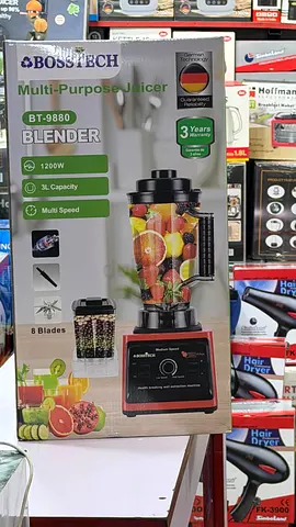 Bosstech BT-9880 1200W Multi-Purpose Blender (3L) - Used, Good Condition