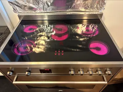 Bertazzoni Italian 5-Burner Electric Ceramic Cooking Range 90x60 CM